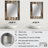Rustic Barnwood Weathered Tones - vintage  Decorative Mirror, Vintage Wall Mirror, Printed Metal Art-895248081