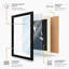 Drifting Orca Minimalist - Framed Print-1547345111-1547345104