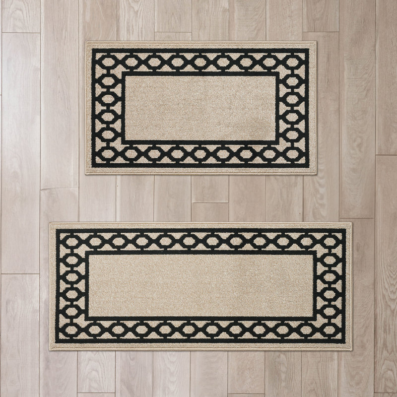 Jean Pierre New York Christine Border Machine Washable All Loop Tufted Rugs