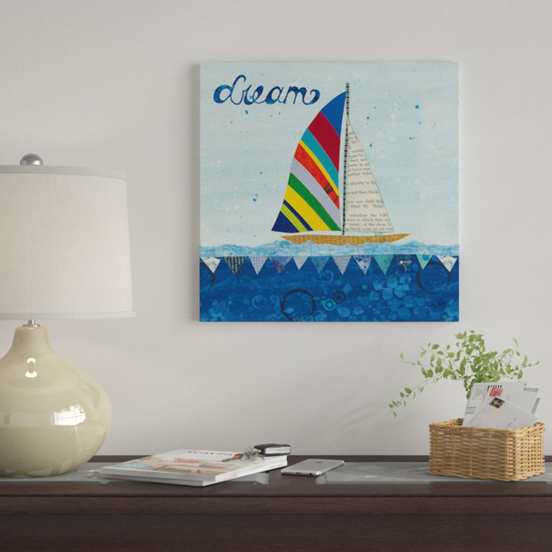 « arc-en-ciel spinnakers ii », impression sur toile, H 37 po x l 37 po x P 1,5 po, Toile tendue, Pas de tapis