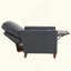 Fauteuil inclinable moderne en similicuir bleu minuit