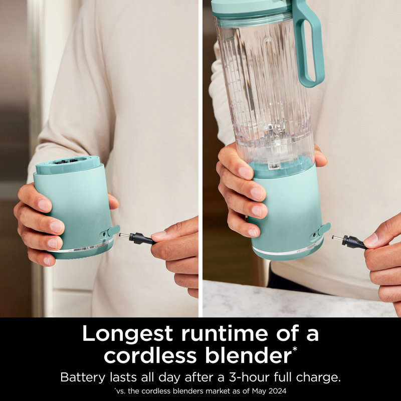 Ninja Blast Max Portable Blender, 22 oz. Twist & Go Vessel, Sea Glass