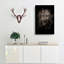 Leopard in the Dark in Abstract - Wrapped Canvas-55312563
