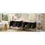 Meuble-lavabo mural 72 po, armoire de rangement flottante avec tiroirs, armoire de salle de bain en bois massif 72 po