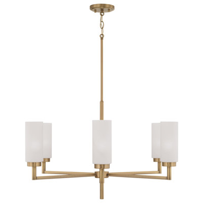 Lustre classique / traditionnel à 6 lumières à intensité variable Alyssa