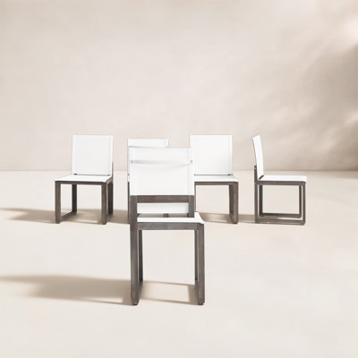 Chaise d'appoint de patio en acacia Harmond