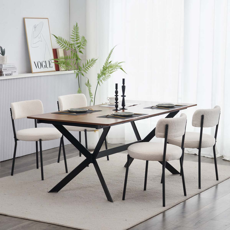 Tabouret court 19,69 po Godeus, Beige, Noir