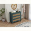 Armoire à trois tiroirs en rotin naturel pour chambre à coucher ou salon