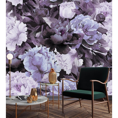 Murale 4 pièces Klondike Peony
