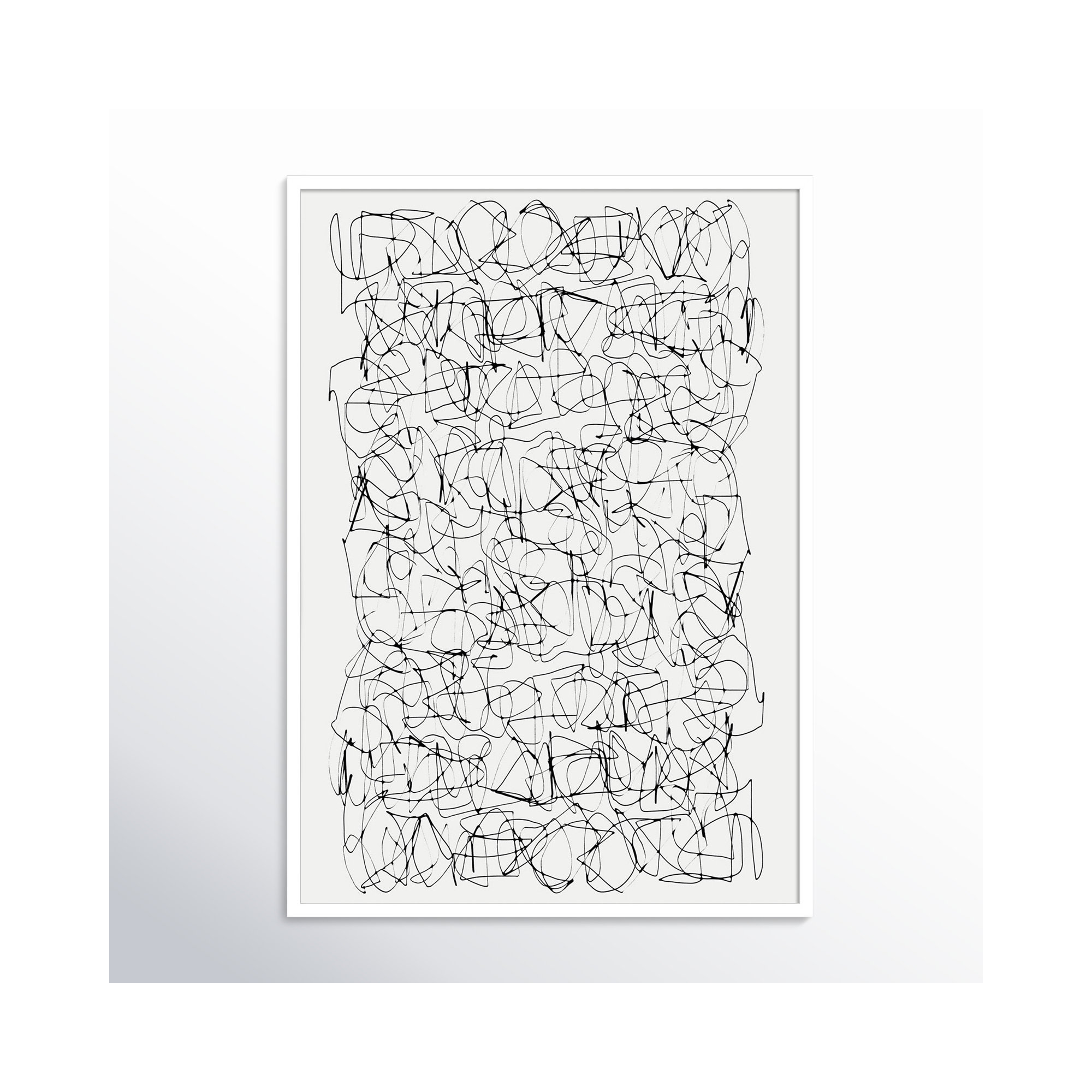 Circuitry by Dan Hobday, 41" H X 29" W, White