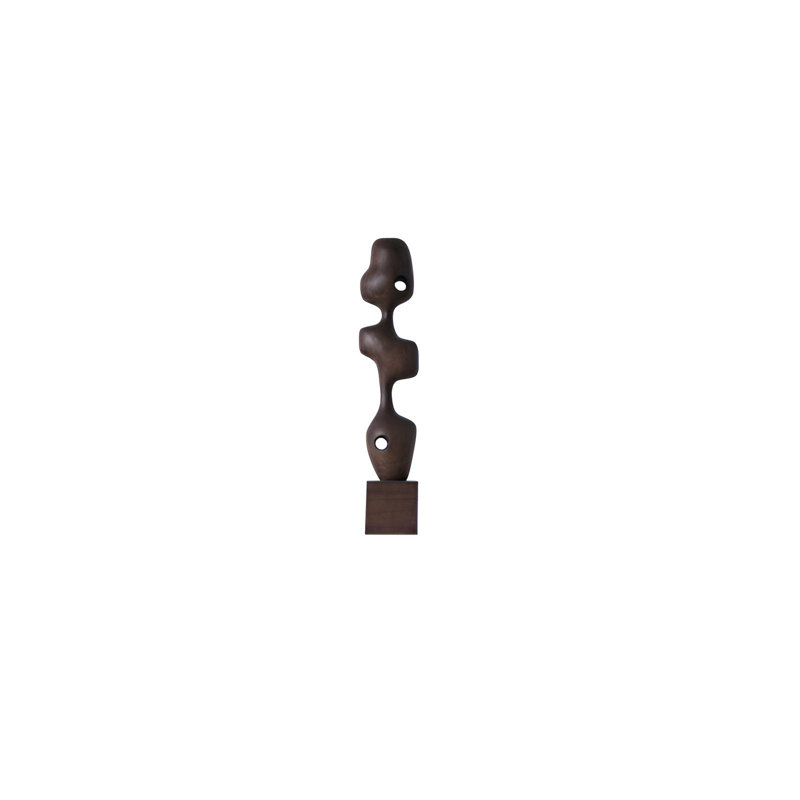 Designer Abstract Solid Wood Sculpture Art Ornament