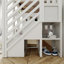 Lit superposé simple au-dessus de simple en bois massif avec lit gigogne Northfield-820252211