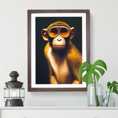 A Monkey In Glasses No.1 - Wall Art