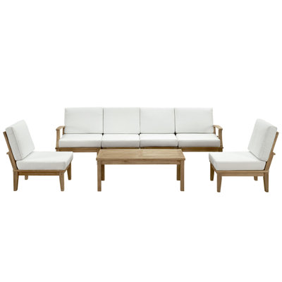 Marina Teak 7 Piece Deep Seating Group