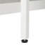 Table de salle à manger extensible Trexm avec 3 rallonges amovibles, table d'îlot mobile avec prise de courant, armoire avec rangement pour la salle à manger et le salon (blanc crème et naturel)-125149242