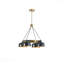 Lustre - abat-jour en métal 4 lumières