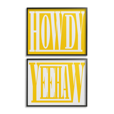 "Cadre photo simple jaune Howdy & Yeehaw" par Grace Popp 2 - pièces sur