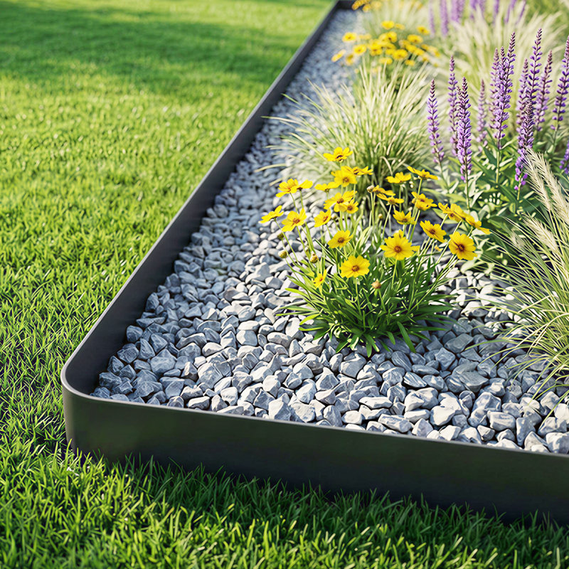 Bordure de paysage, bordure de bordure de jardin pour le jardin, cour, allée, sentier, décoration extérieure rustique