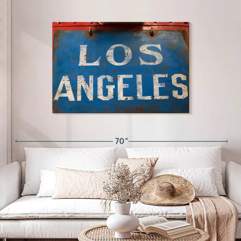 Enseigne rétro Sirci Los Angeles, H 30 po x l 45 po