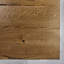 Zeb Oak Solid Wood Top Metal Base Dining Table-107299880-107299881