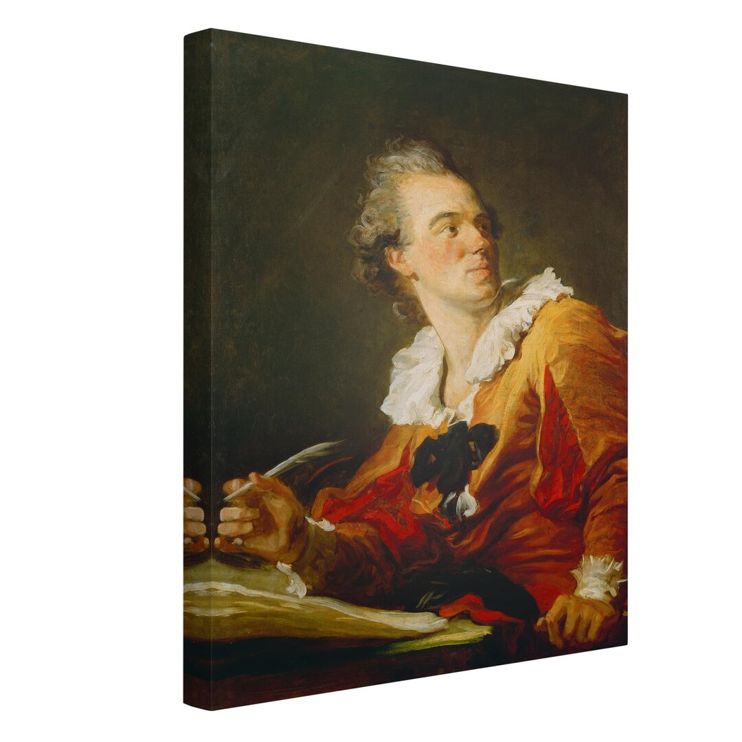 Leinwandbild Die Inspiration von Jean Honoré Fragonard