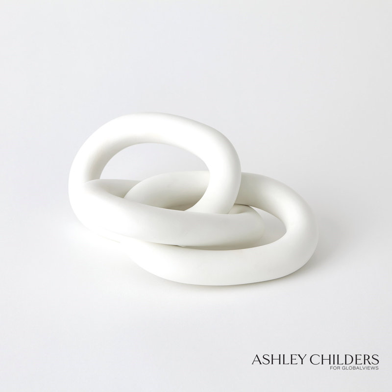 3 Rings Connected-Matte White