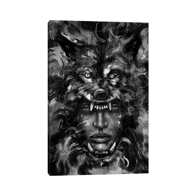 Empress Wolf by Nicebleed - Wrapped Canvas Gallery-Wrapped Canvas Giclée, 152.5 cm H x 101.5 cm W