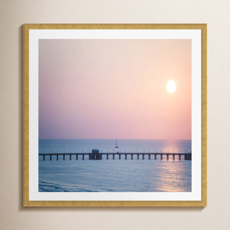 Morning Sail by Ann Hudec, Yes, Natural Single Picture Framed, 36" H x 36" W x 2" D