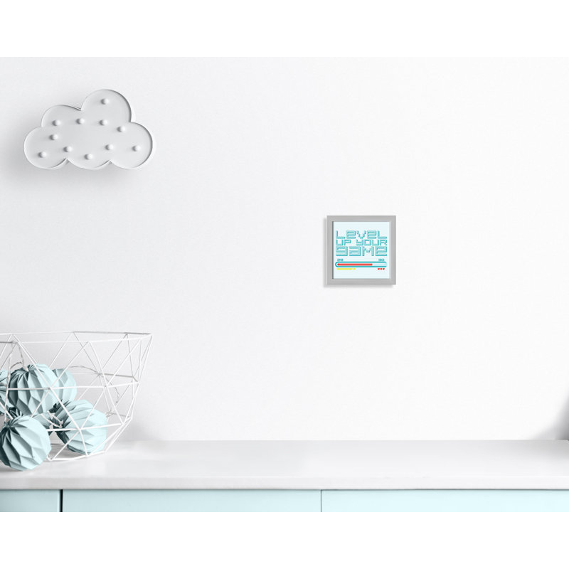 Niveau supérieur, art encadré, H 9 po x l 9 po x P 1,19 po, Encadré de boîte argent