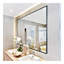 Miroir mural de salle de bain moderne avec cadre en aluminium-1081734790