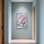 Art floral dans un vase aux couleurs pastel de la Saint-Valentin