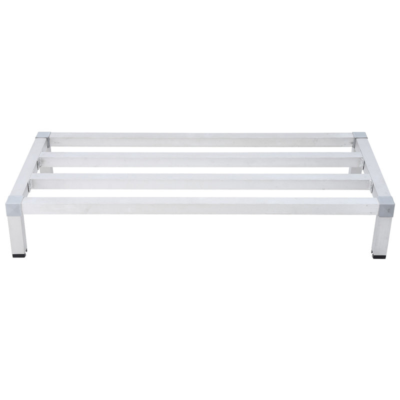 Support à fardier en aluminium, capacité de 1000 lb, tablette de rangement robuste, H 8 po x l 48 po x P 14 po