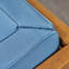 2 fauteuils club en bois de style Mid-Century moderne - pacane, bleu