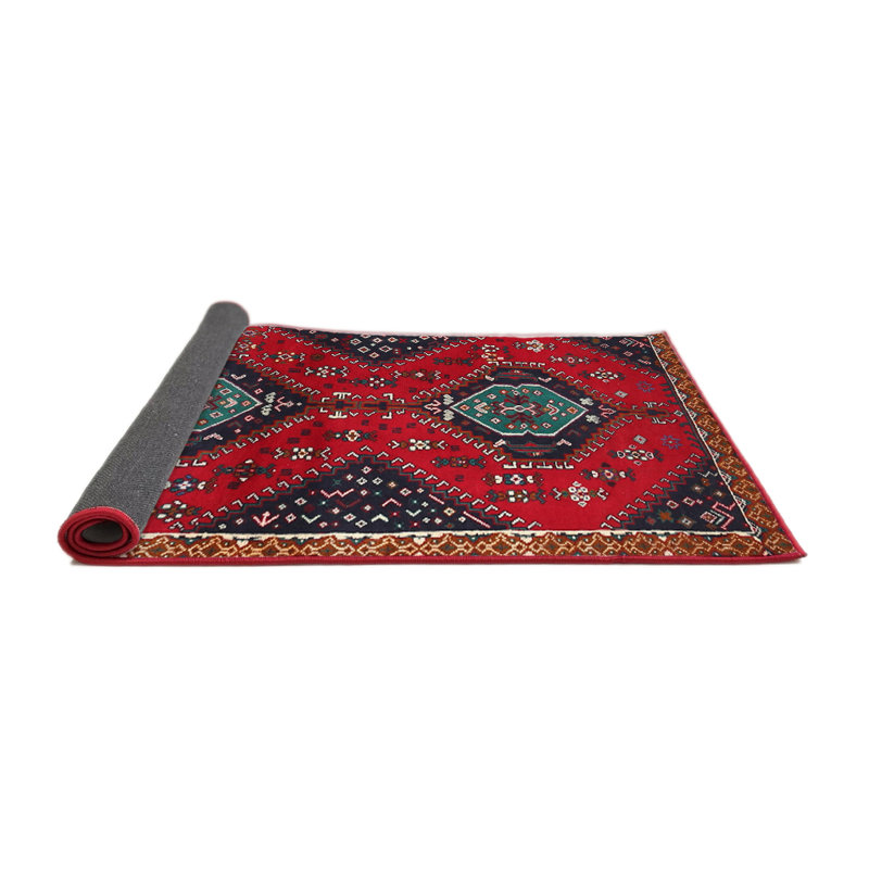Tapis rouge à motif sud-ouest, Rond 7 pi