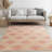 Unique Mcdonald Pink Hand Tufted Wool Contemporary Transitional Area Rug-577613316