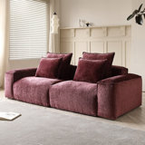 Tofu block straight fabric sofa modern and simple