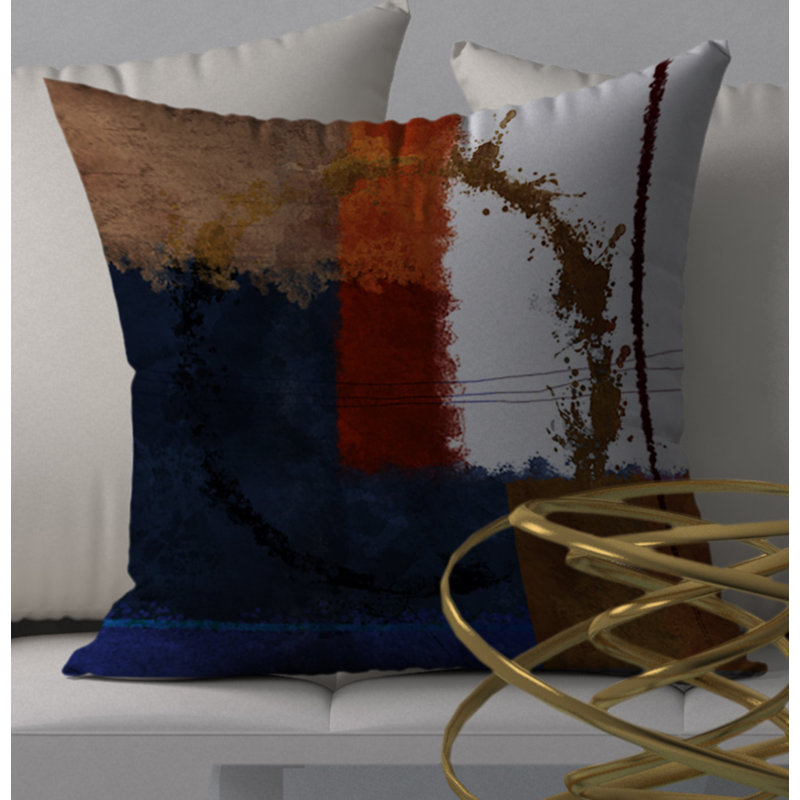 Housse de coussin carrée raffinée palatial, 18 po x 18 po