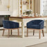 Chaises de cuisine de style campagnard avec accoudoirs 24,8 po
