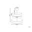 2-Tiered Cake Stand KOUIGN Silver Tiered Stand