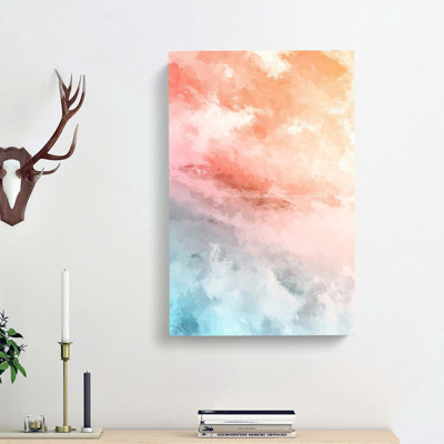 Inspiration From The Clouds In Abstract - Wrapped Canvas Painting