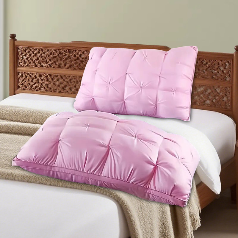 Coussin à pain 3D, doux et confortable, cadeau de qualité hôtelière (2 pièces), Rose