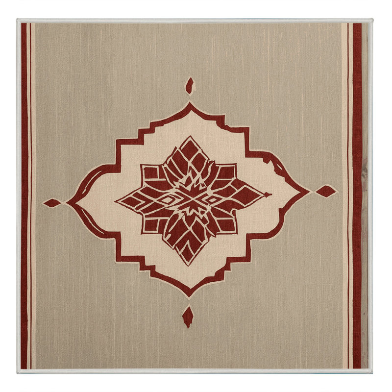 Elemental Grid Rug, Square 8'
