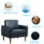 Fauteuil 34,25 po en similicuir capitonné-1259795057