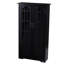 Window Pane Media Cabinet  Black-70850155
