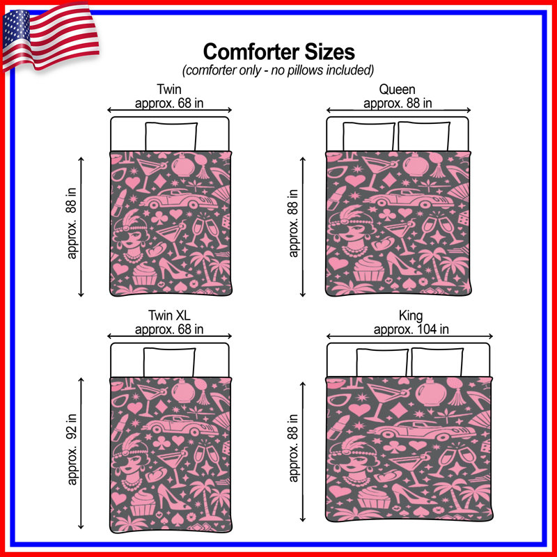Édredon rétro glamour, Twin