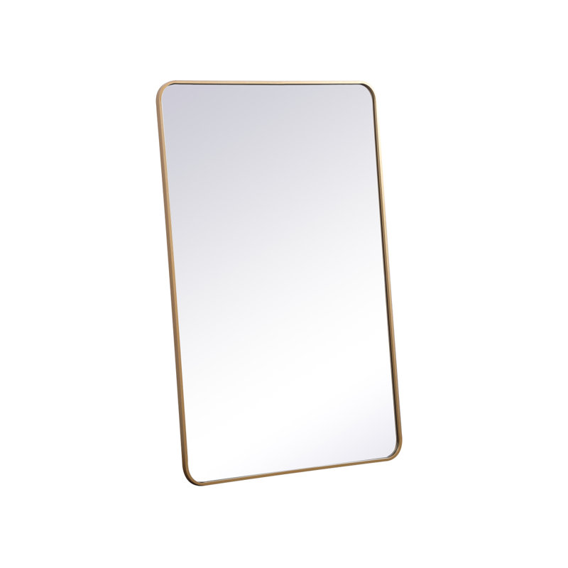 Miroir mural Sabine, 48 po x 30 po, Laiton