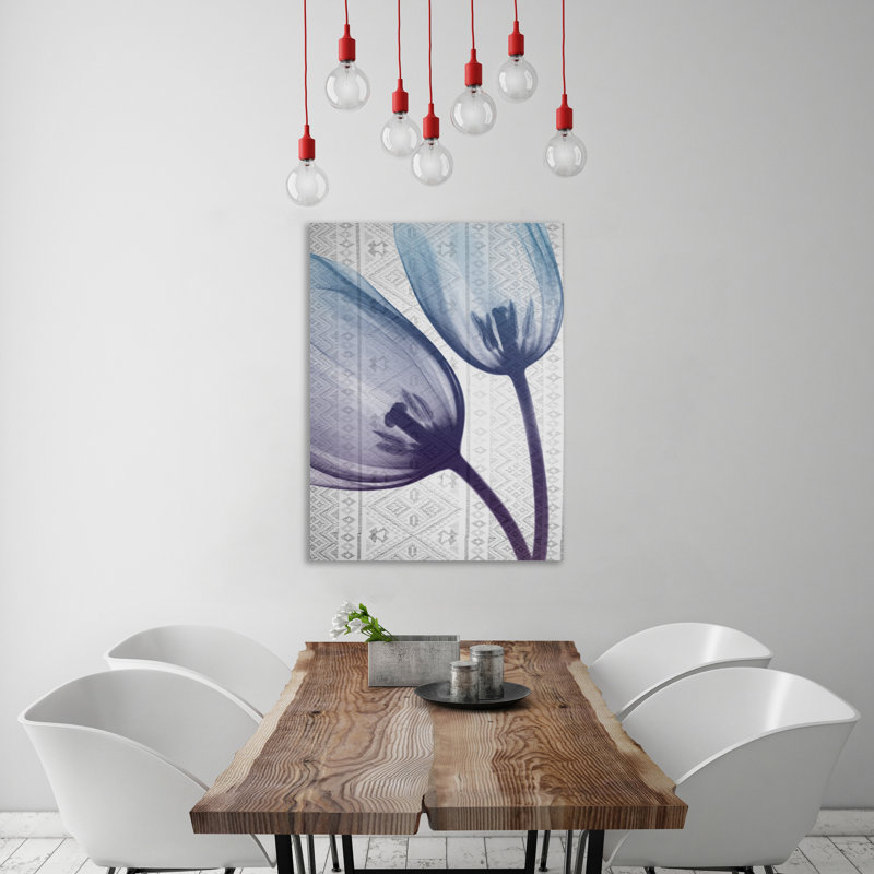 Aubergine Textiles 2 - Wrapped Canvas Print, 41 cm H x 30 cm W
