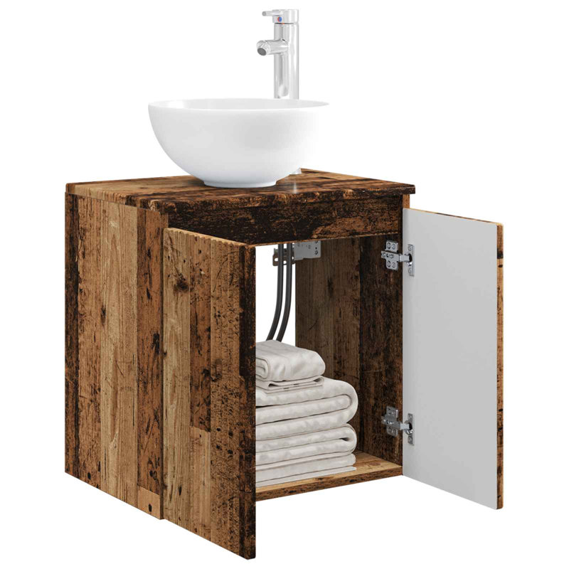 495 mm Bathroom Vanity, Old Wood