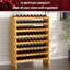 Support à vin en bambou empilable, grande capacité de rangement pour 8 bouteilles à 72 niveaux, étagère à vin modulaire autoportante