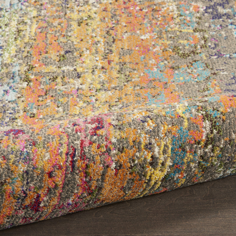 Abstract Indoor Rug, Rectangle 2'2" x 3'9"